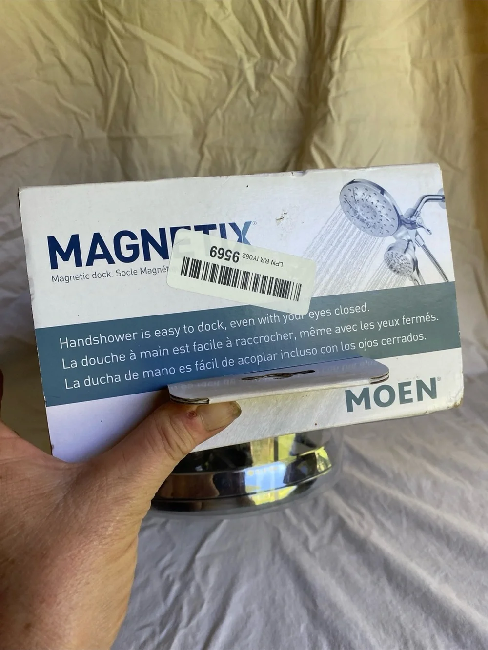 NIB Moen 26009 Magnetix Engage Six-Function Dual Hand & Rain Shower Chrome